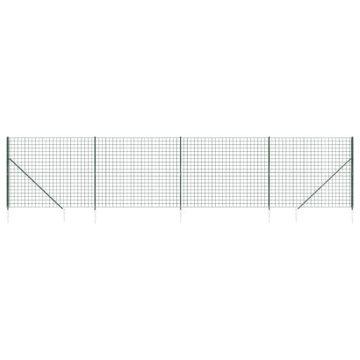 Zöld dróthálós kerítés cövekekkel 2x10 m