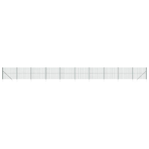 Zöld dróthálós kerítés cövekekkel 1,6x25 m