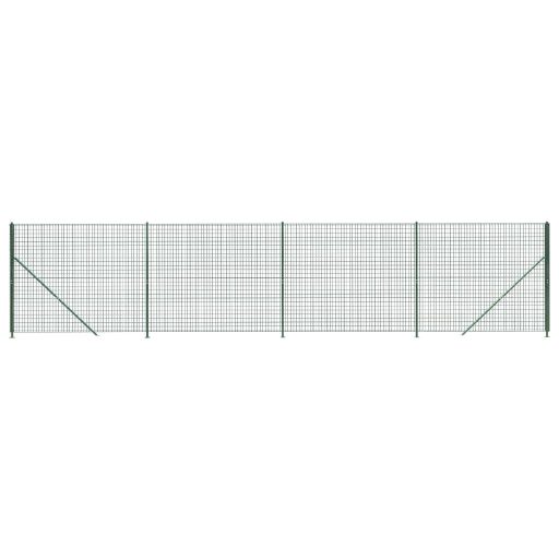 Zöld dróthálós kerítés illesztőperemmel 1,8 x 10 m