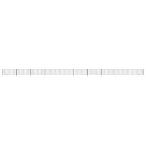 Antracitszürke dróthálós kerítés cövekekkel 0,8x25 m