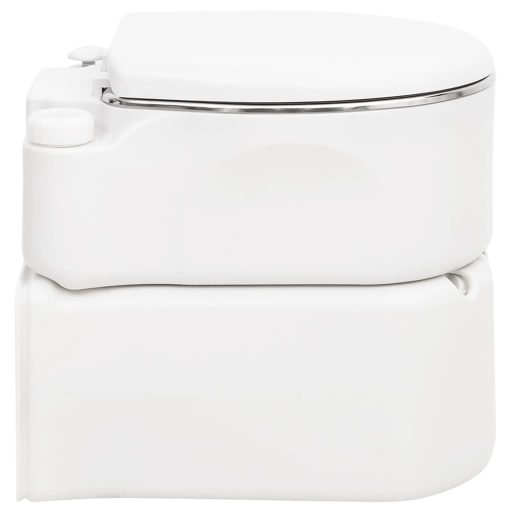Fehér beépített HDPE és acél kemping WC 24+17 L
