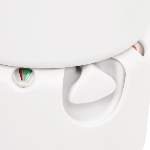 Fehér beépített HDPE és acél kemping WC 24+17 L