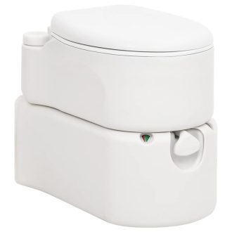 Fehér beépített HDPE és zománc kemping WC 24+17 L