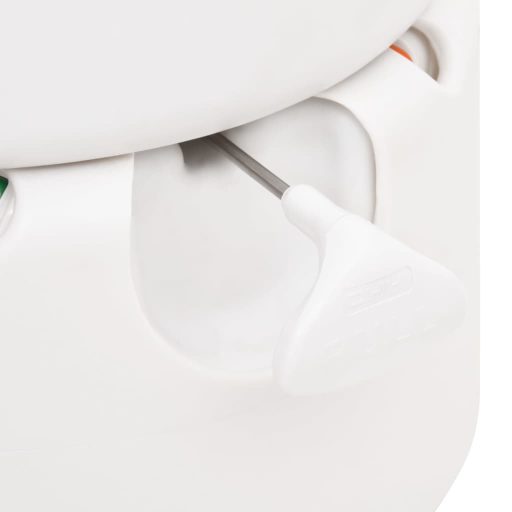 Fehér beépített HDPE és zománc kemping WC 24+17 L