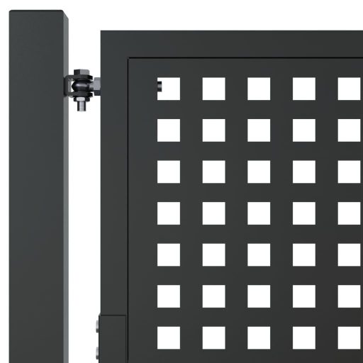 Antracitszürke acél kertkapu 105 x 250 cm