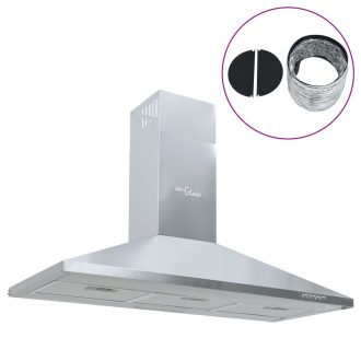 Rozsdamentes acél konyhai szagelszívó 90 cm