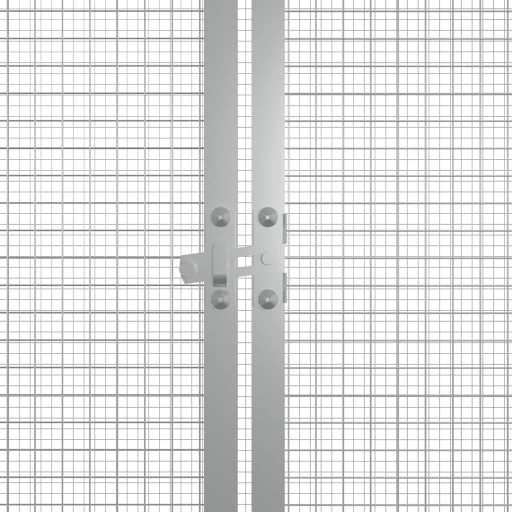 Antracitszürke horganyzott acél csirkeketrec 200x91x100 cm