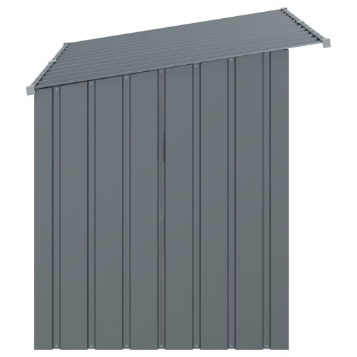 Antracitszürke horganyzott acél kutyakennel 153x91x110 cm