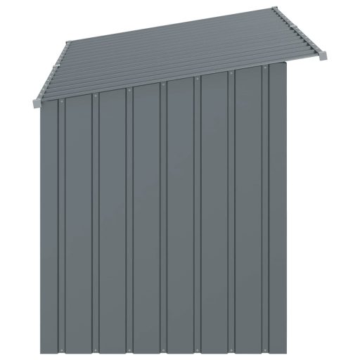 Antracitszürke horganyzott acél kutyakennel 196x91x110 cm