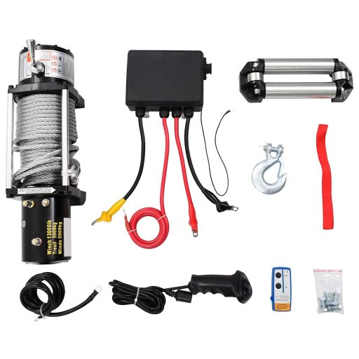 Elektromos csörlő 12 V 5909 kg