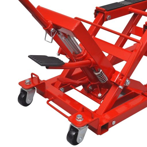 Hidraulikus Motorkerékpár/ATV emelő 680 kg piros
