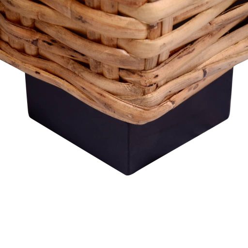3-személyes természetes rattan kerti kanapé