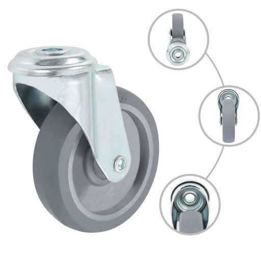 24 db hátfuratos önbeálló görgő 100 mm