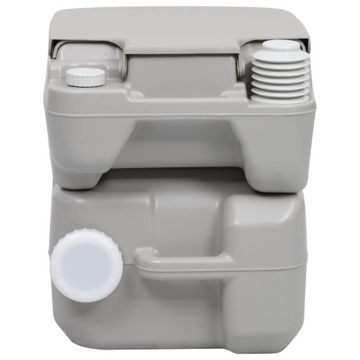 Szürke hordozható kemping WC 20+10 L