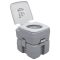 Szürke hordozható kemping WC 20+10 L