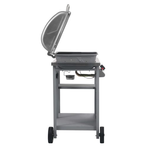 Ezüst gáz grillező 3 szintes kisasztallal