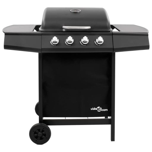 Fekete gáz grillsütő 4 égővel
