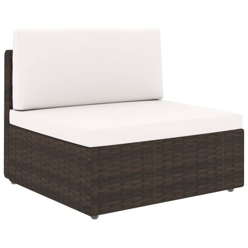 10 részes barna polyrattan kerti ülőgarnitúra