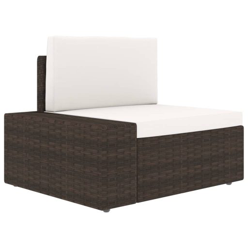 10 részes barna polyrattan kerti ülőgarnitúra