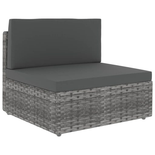 10 részes szürke polyrattan kerti ülőgarnitúra