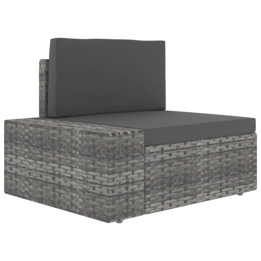 10 részes szürke polyrattan kerti ülőgarnitúra