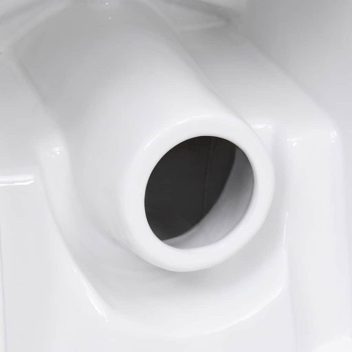 Fürdőszobai kerek fehér kerámia WC alsó vízelvezetéssel