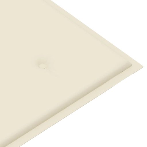 2 személyes tömör eukaliptuszfa kerti pad párnával 120 cm