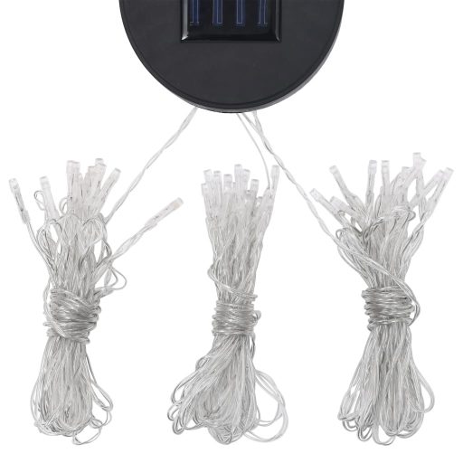 Tópszínű dupla tetős pavilon LED fényfüzérrel 3 x 3 x 2,7 m