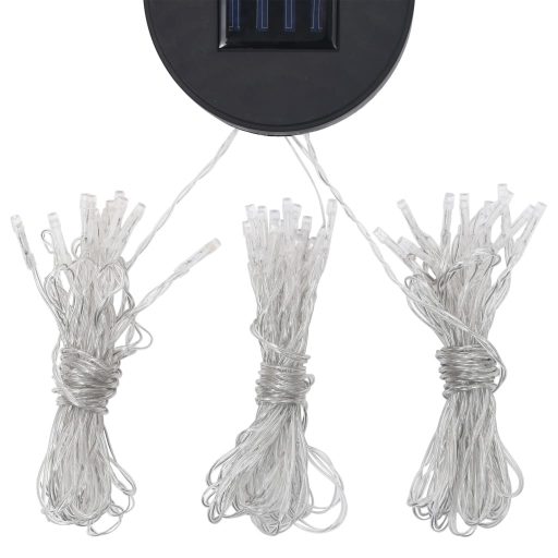 Fehér pavilon LED fényfüzérrel 3 x 3 m