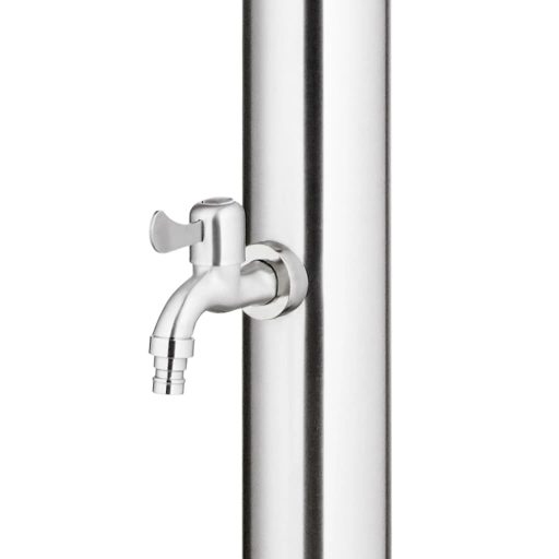 Rozsdamentes acél kerti zuhany barna aljjal 220 cm