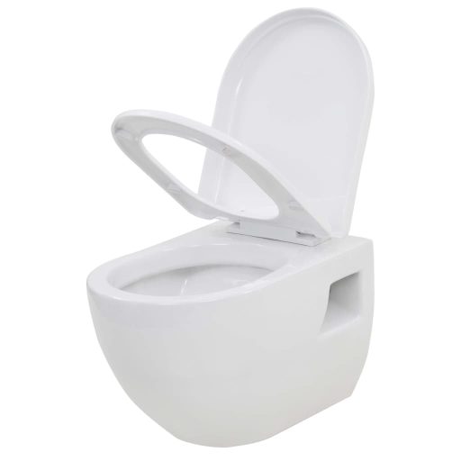 Fekete falra szerelhető kerámia WC rejtett magas tartállyal