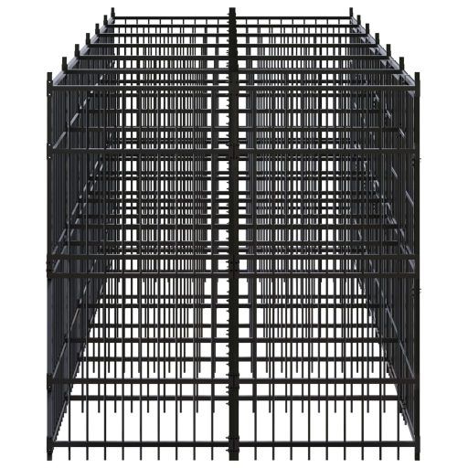 Acél kültéri kutyakennel 11,06 m²