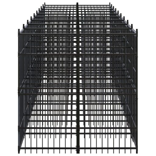 Acél kültéri kutyakennel 16,59 m²