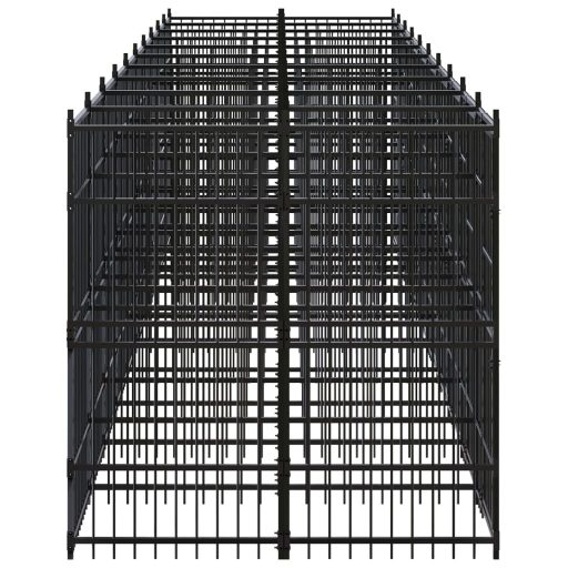 Acél kültéri kutyakennel 18,43 m²