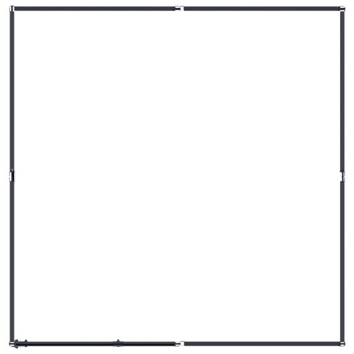 Acél kültéri kutyakennel 3,69 m²