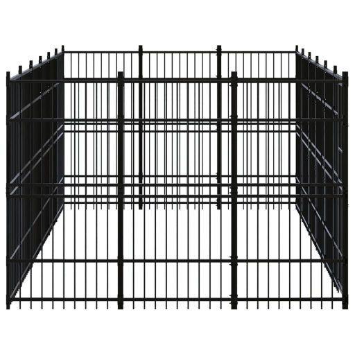 Acél kültéri kutyakennel 16,59 m²