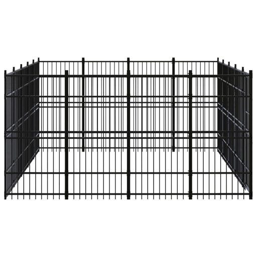 Acél kültéri kutyakennel 18,43 m²