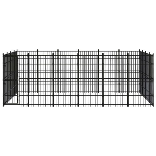 Acél kültéri kutyakennel 22,12 m²