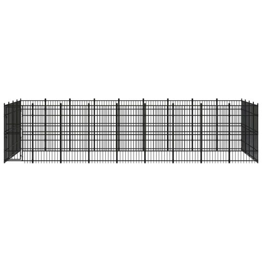 Acél kültéri kutyakennel 33,18 m²