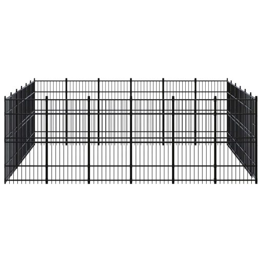 Acél kültéri kutyakennel 33,18 m²
