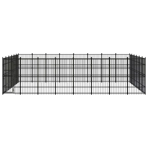 Acél kültéri kutyakennel 44,24 m²