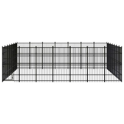 Acél kültéri kutyakennel 45,16 m²