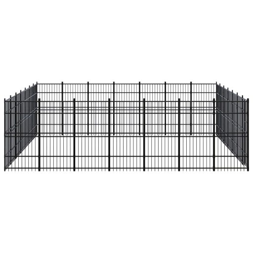 Acél kültéri kutyakennel 45,16 m²
