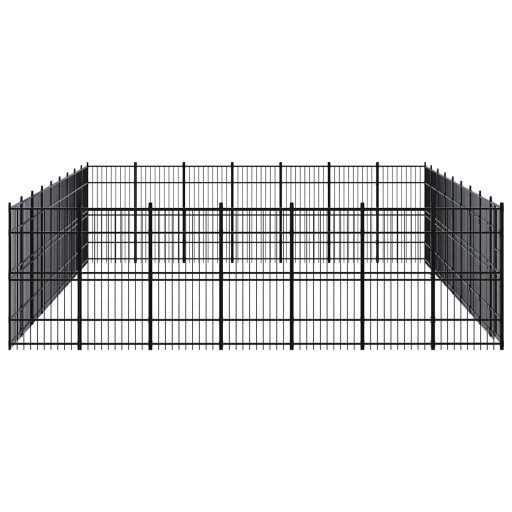 Acél kültéri kutyakennel 58,06 m²