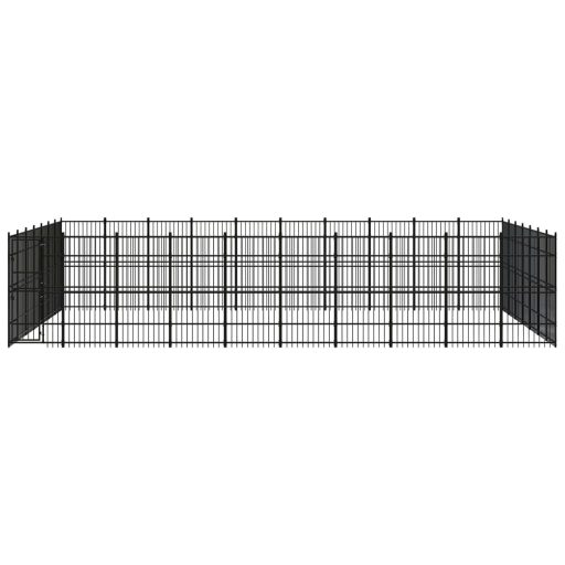 Acél kültéri kutyakennel 64,51 m²