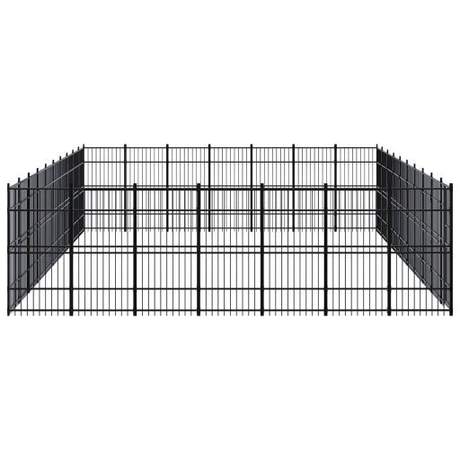 Acél kültéri kutyakennel 64,51 m²
