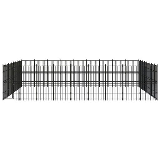 Acél kültéri kutyakennel 66,36 m²