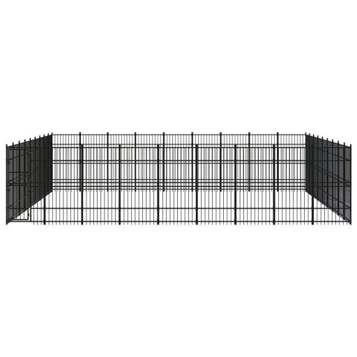 Acél kültéri kutyakennel 74,65 m²