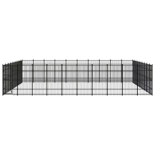 Acél kültéri kutyakennel 82,94 m²