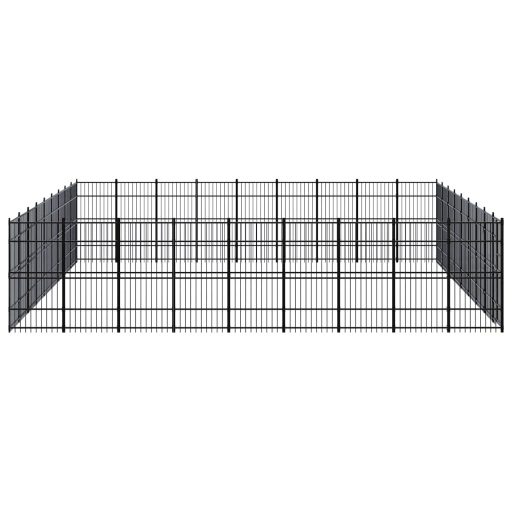 Acél kültéri kutyakennel 82,94 m²
